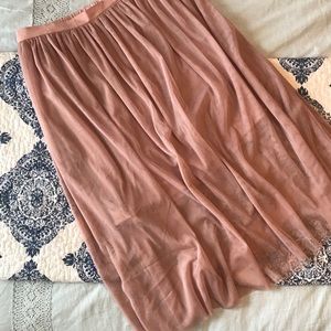 Blush Tulle Skirt